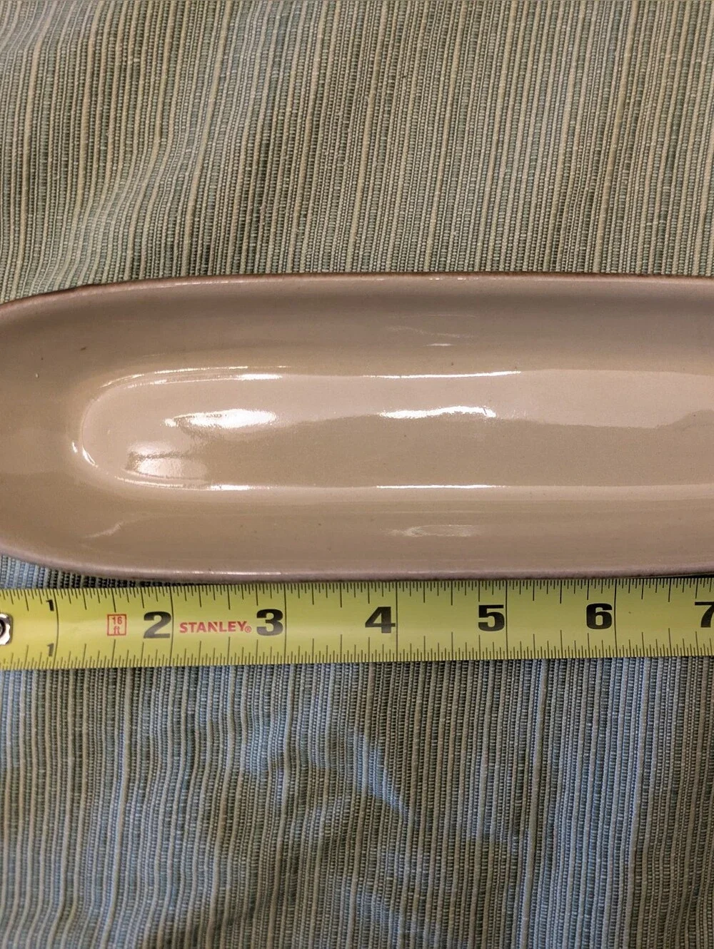 Set Of 6 - Vintage Corn On The Cob Plates - Brown And Tan Crockery